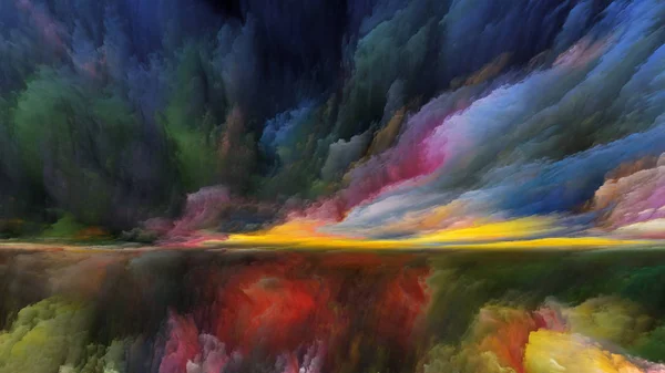 Σειρά Της Γης Όνειρο Αφηρημένη Σύνθεση Των Ψηφιακά Χρώματα Κατάλληλα — Φωτογραφία Αρχείου