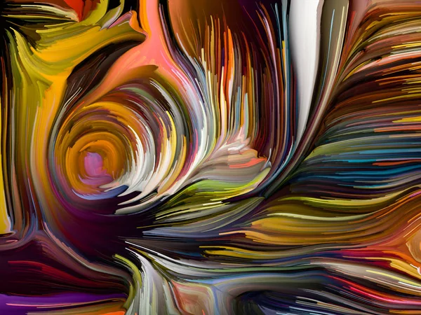 Liquid Color Series Composition Multi Color Paint Streaks Subject Creativity — Stock Photo, Image