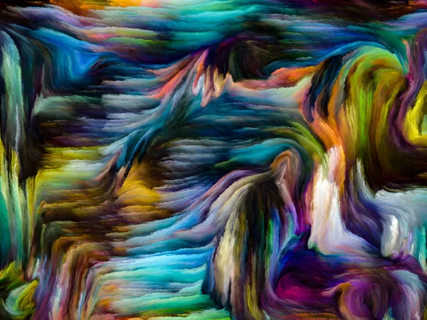 Serie Liquid Color Sfondo Strisce Vernice Multicolore Sul Tema Della — Foto Stock