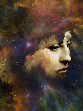 Benim şeytan melek kadın serisi. Kadın doğası, iç dünya ve insanlık dramı konu gerçeküstü elemanları ile genç bir kadın portresi.