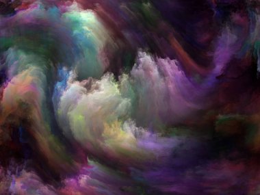 Soyut Arkaplan serisi. Sanat, yaratıcılık ve hayal gücü konularında arkaplan tasarımı ve tuval üzerinde hareket