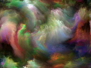 Soyut Arkaplan serisi. Sanat, yaratıcılık ve hayal gücü konularında arkaplan tasarımı ve tuval üzerinde hareket