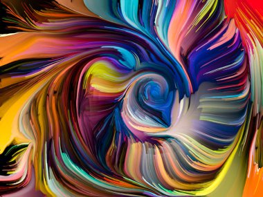 Sıvı renkli serisi. Yaratıcılık, sanat ve tasarım konusunda çok renkli boya çizgileri düzenlenmesi