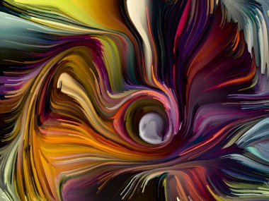 Sıvı renkli serisi. Yaratıcılık, sanat ve tasarım konusunda çok renkli boya çizgiler bileşimi