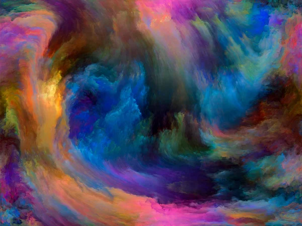 Abstract Kleurenreeks Achtergrond Samengesteld Uit Kleurrijke Verf Beweging Doek Voor — Stockfoto