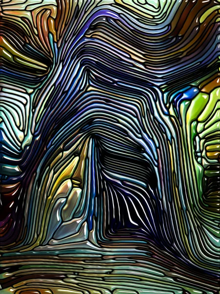 Dromen Van Glas Serie Artistieke Abstractie Samengesteld Van Gebrandschilderd Glas — Stockfoto