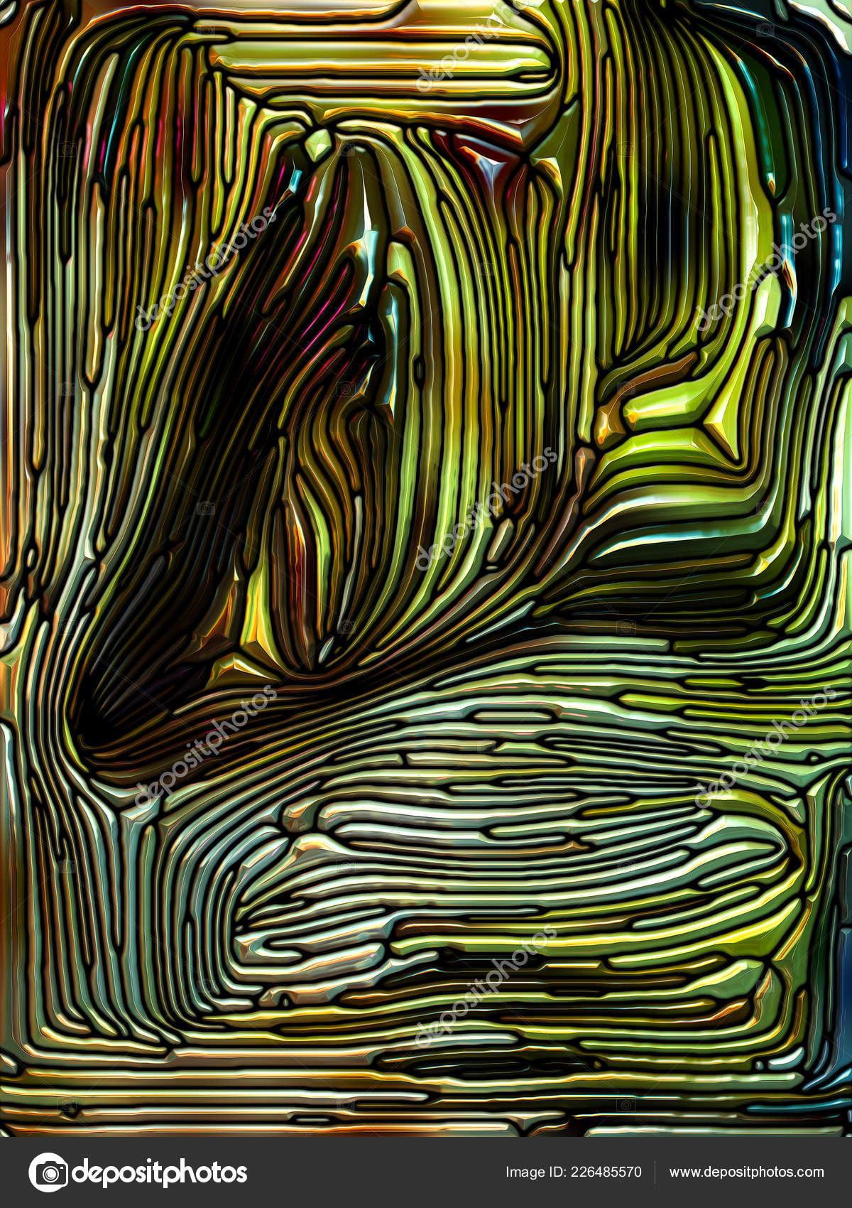 Dreams Glass Series Abstract Design Made Stained