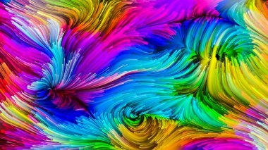 Hareket içinde renk serisi. Akan boya desen tasarım, yaratıcılık ve hayal gücü ekranlar ve mobil cihazlar için duvar kağıdı olarak kullanmak üzere konuyla ilgili kompozisyon