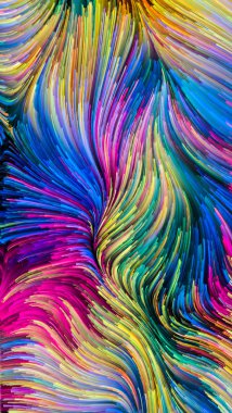 Drama renkler Serisi. Tasarım, yaratıcılık ve hayal gücü konusunda sanal tuval düzenlenmesi