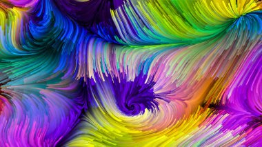 Hareket içinde renk serisi. Görsel kompozisyon için sıvı boya deseninin hoş tasarım, yaratıcılık ve hayal gücü ekranlar ve mobil cihazlar için duvar kağıdı olarak kullanmak için çalışır