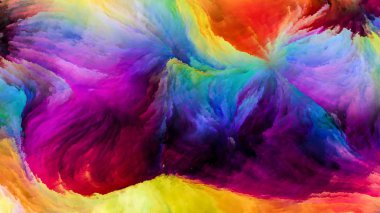 Hareket içinde renk serisi. Akan boya desen tasarım, yaratıcılık ve hayal gücü ekranlar ve mobil cihazlar için duvar kağıdı olarak kullanmak için bu konuda zemin
