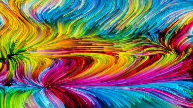 Hareket içinde renk serisi. Tasarım, yaratıcılık ve hayal gücü ekranlar ve mobil cihazlar için duvar kağıdı olarak kullanmak için bu konuda bir metafor olarak akan boya desen tasarım oluşur