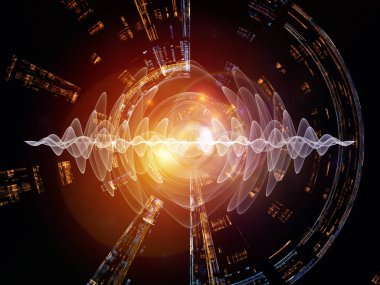 Kamera göz serisi. Dijital Fotoğrafçılık ve yaratıcılık üzerinde fotoğraf öğeleri objektif ve fraktal etkileşimi.