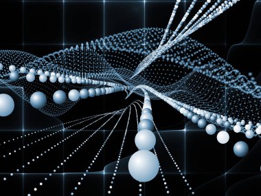 Geometri teknoloji serisi. Arka plan tasarım bilim, bilgi teknoloji ve eğitim konusunda teknolojik fraktal yapıların