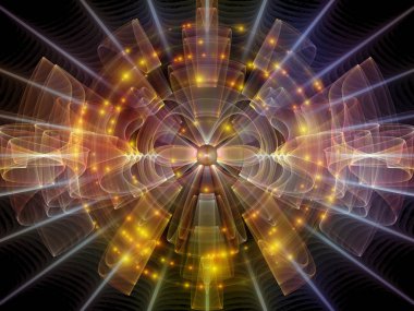 Dalga fonksiyonu serisi. Renkli sinüs titreşimler, ışık ve fraktal öğeleri ses ekolayzer, müzik projelerde için uygun bir zemin olarak spektrum ve kuantum olasılık