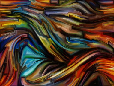 Birlik parçalanmış dünya serisi. Vitray desen, renk parçacıkları, hayal gücü, yaratıcılık sanat ve tasarım konusunda düzenlenmesi