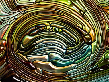 Desen serisi renk. Leaded cam tasarımı anımsatan Art Nouveau doğa, güzellik ve Maneviyat konusunda fon