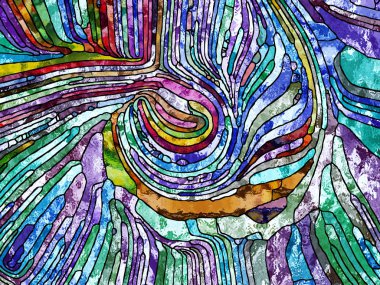 Desen serisi renk. Leaded cam tasarımı anımsatan Art Nouveau doğa, güzellik ve Maneviyat projelerde kullanmak için zemin oluşan