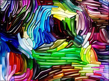Sıvı Renk serisi. Arkaplan çok renkli boya çizgilerinden oluşur ve yaratıcılık, sanat ve tasarım projelerinde kullanılmaya uygundur