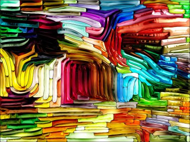 Sıvı Renk serisi. Arkaplan çok renkli boya çizgilerinden oluşur ve yaratıcılık, sanat ve tasarım projelerinde kullanılmaya uygundur