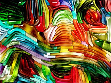 Sıvı Renk serisi. Arkaplan çok renkli boya çizgilerinden oluşur ve yaratıcılık, sanat ve tasarım projelerinde kullanılmaya uygundur