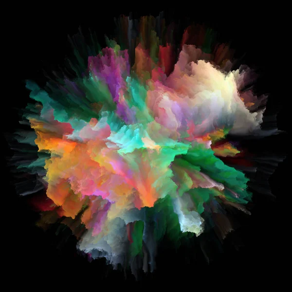 Цветные Эмоции Графическая Композиция Цветного Всплеска Взрывов Объекта Воображения Творчества — стоковое фото