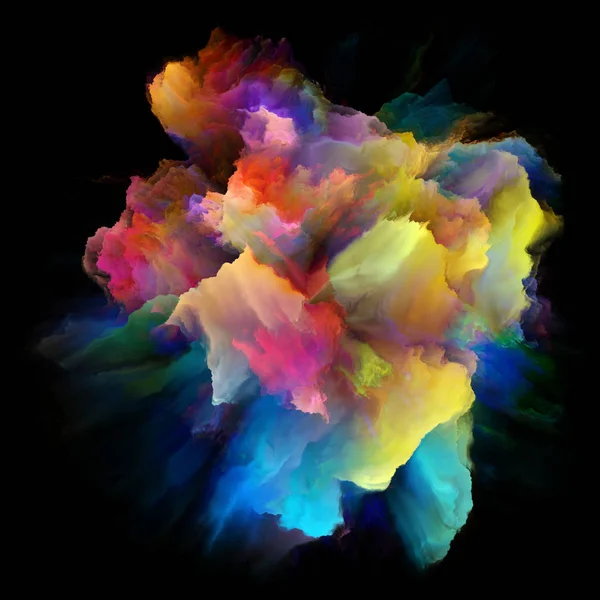 Renkli Duygular Serisi Renklerin Etkileşimi Hayal Gücü Yaratıcılık Sanatı Tasarım — Stok fotoğraf