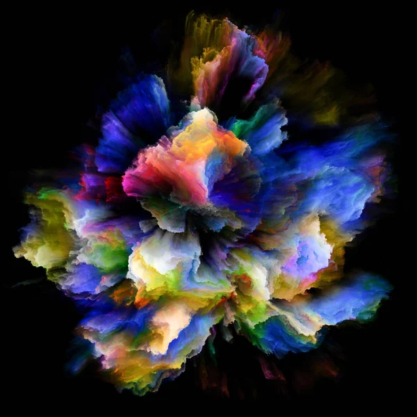 Kolor Serii Emocji Streszczenie Projektu Kolor Burst Splash Explosion Temat — Zdjęcie stockowe