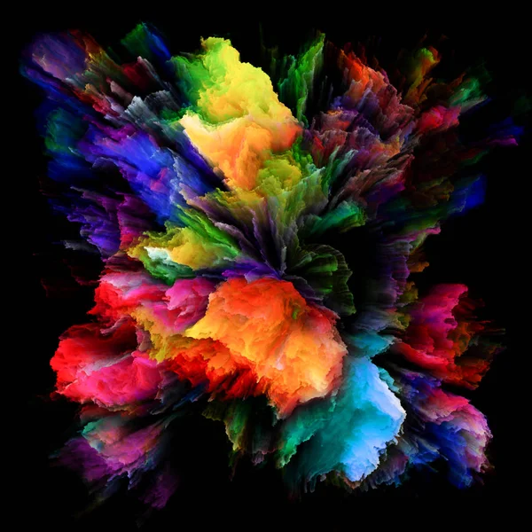 Serie Color Emotion Composizione Astratta Dell Esplosione Spruzzi Colore Progetti — Foto Stock