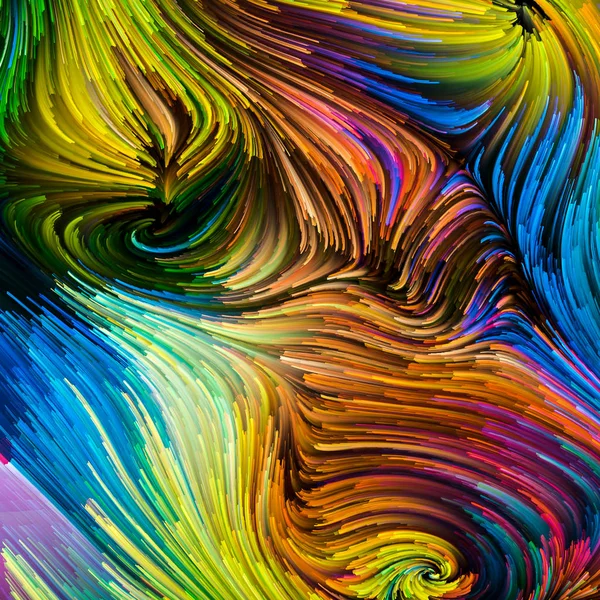 Seria Color Ruchu Skład Płynące Farby Wzór Temat Projektowania Kreatywności — Zdjęcie stockowe