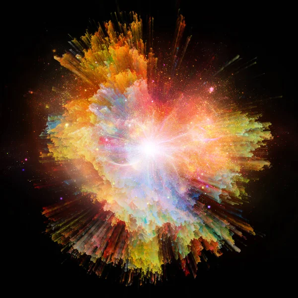 Série Color Explosion Composition Stries Colorées Sur Thème Design Art — Photo