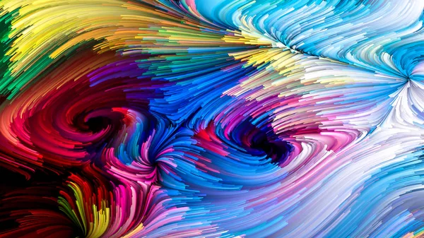 Color Motion Series Background Design Flowing Paint Pattern Subject Design — Stock Photo, Image