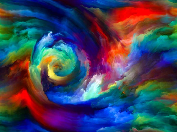 Color Flow series. Interplay of streams of digital paint on the subject of music, creativity, imagination, art and design