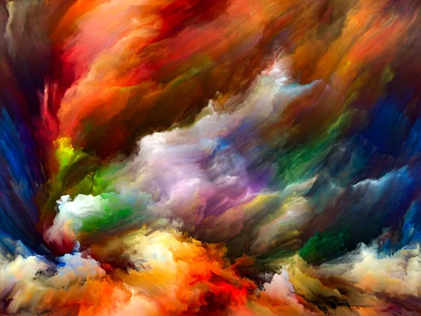 Color Flow series. Interplay of streams of digital paint on the subject of music, creativity, imagination, art and design