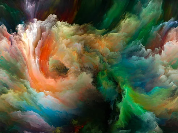Färg Flow Serien Kreativa Arrangemang Strömmar Digital Färg För Ämnet — Stockfoto