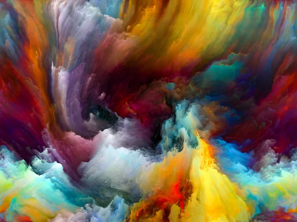 Farbfließreihen Kreative Anordnung Digitaler Farbströme Für Themen Wie Musik Kreativität — Stockfoto