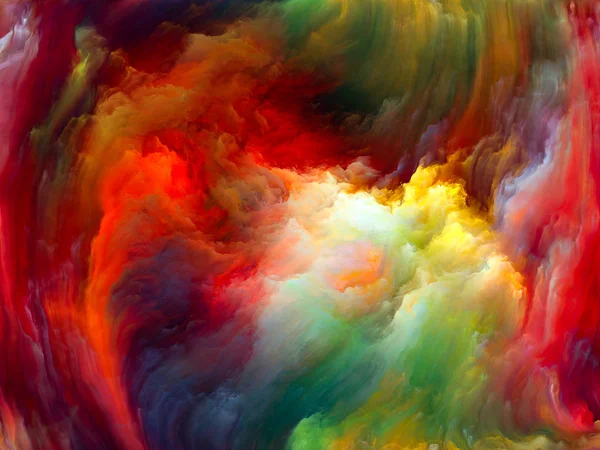 Color Flow Serien Abstrakt Sammansättning Strömmar Digital Färg Som Lämpar — Stockfoto