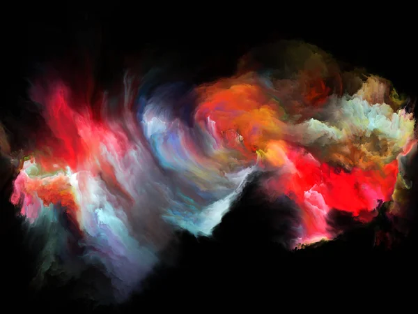 Série Color Flow Conception Abstraite Faite Flux Peinture Numérique Sur — Photo