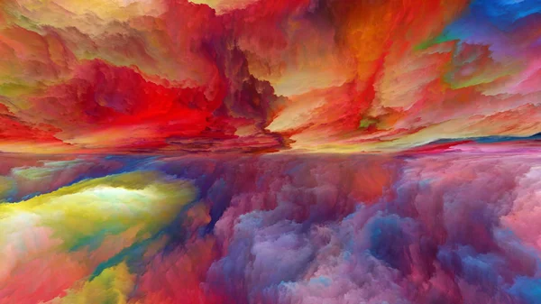 Σειρά Της Γης Όνειρο Σύνθεση Των Ψηφιακά Χρώματα Κατάλληλα Σκηνικό — Φωτογραφία Αρχείου