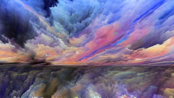 Traumland Serie Hintergrund Digitaler Farben Zum Thema Universum Natur Landschaftsmalerei — Stockfoto