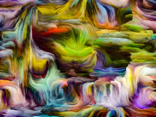 Série Liquid Color Arrangement Créatif Séries Peintures Multicolores Comme Métaphore — Photo