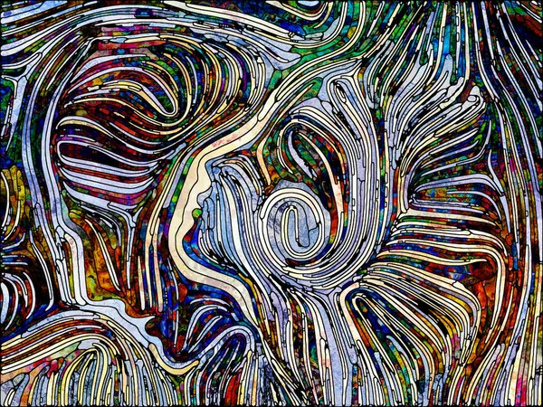 Серия Unity Fragmented World Художественная Абстракция Состоящая Витража Цветных Фрагментов — стоковое фото