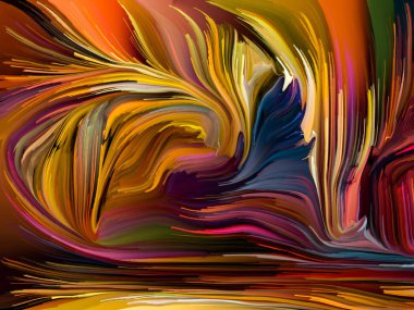 Sıvı renkli serisi. Yaratıcılık, sanat ve tasarım konusunda çok renkli boya çizgileri düzenlenmesi