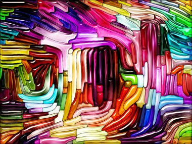 Sıvı renkli serisi. Yaratıcılık, sanat ve tasarım konusunda renkli cam desen kompozisyonu