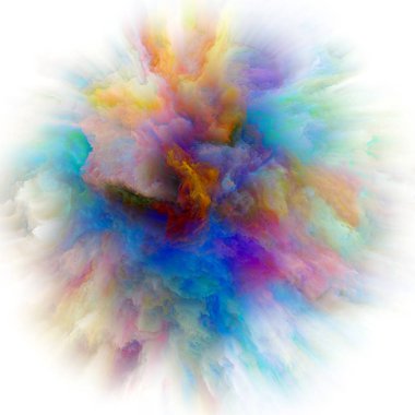 Duygu serisi renk. Arka plan kompozisyon, hayal gücü, yaratıcılık sanat ve tasarım konuyla ilgili renk patlaması