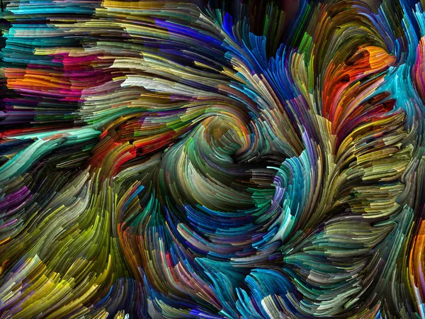 Serie Color Líquido Fondo Rayas Pintura Multicolor Sobre Tema Creatividad — Foto de Stock