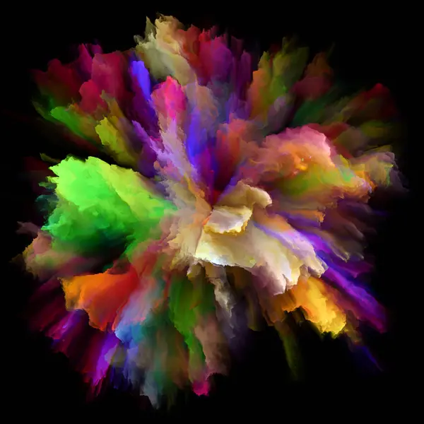 Série Color Emotion Composition Abstraite Explosion Éclaboussure Couleur Pour Des — Photo