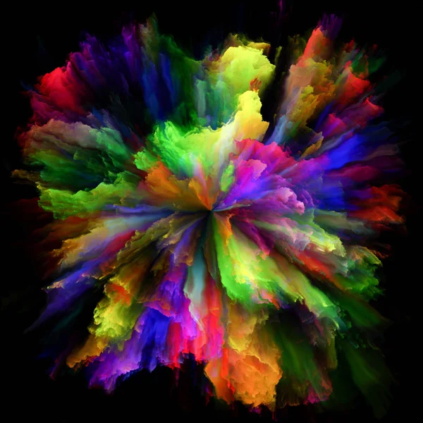 Serie Emoción Color Composición Visualmente Agradable Explosión Salpicadura Color Para — Foto de Stock