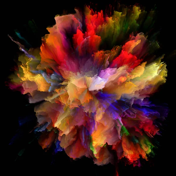 Seria Color Emotion Atrakcyjne Wizualnie Tło Wykonane Wybuchu Rozprysku Kolorów — Zdjęcie stockowe