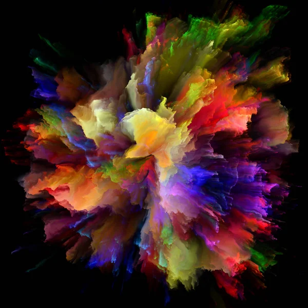 Цветные Эмоции Организация Взрыва Цветного Всплеска Тему Воображения Творчества Искусства — стоковое фото